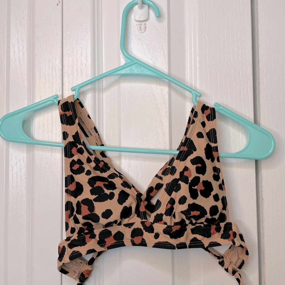 target Cheetah print bathing suit top & bottoms
